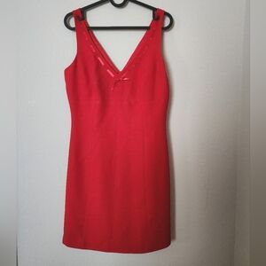 BEBE Mini Red Sleeveless Dress Size 8
